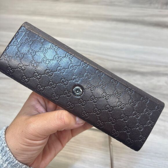 GUCCI GG2878 MI2 Italy Mocha Brown Half Rimless Eyeglasses Frame 52-17-135 - Picture 11 of 13